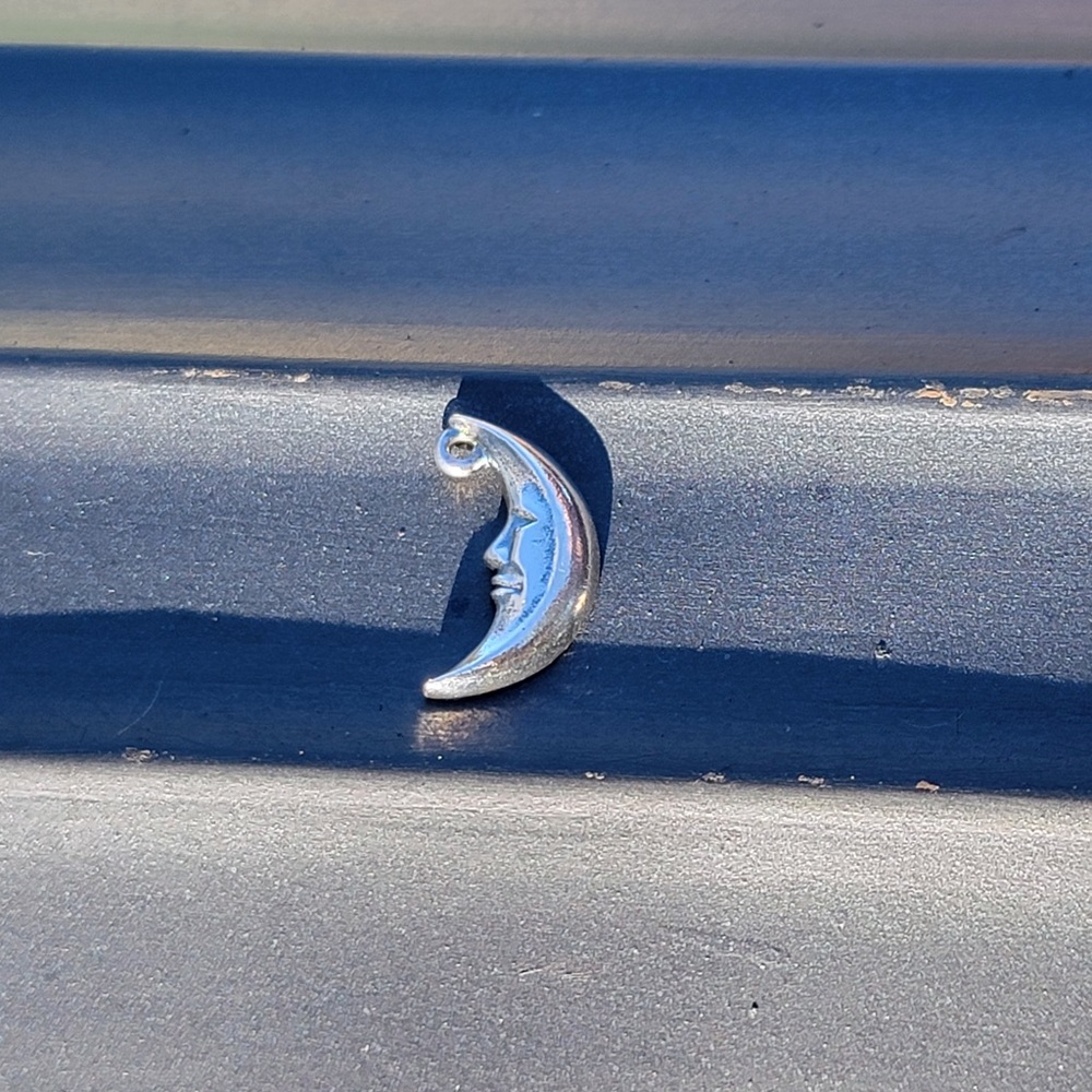 James Avery silver man in the moon retired charm